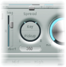 Figure. Key Spread and Pickup Spread controls.