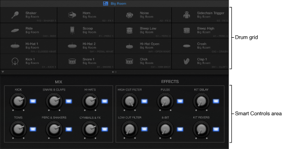 Figure. Drum Machine Designer interface.