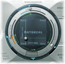 Figure. Material Pad, showing keyscale and resolution parameters.