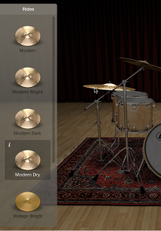 Figure. Drum Kit Designer Exchange panel.