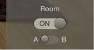 Figure. Drum Kit Designer Room switch.