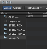 Figure. Zones column.
