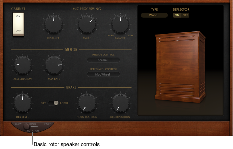 Figure. Vintage B3 Rotor Cabinet window basic parameters.