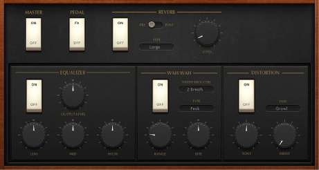 Figure. Vintage B3 Effects parameters.