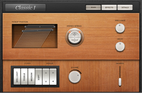 Figure. Vintage Clav Main window.