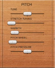 Figure. Vintage Clav Pitch parameters.