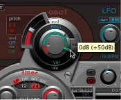 Figure. Oscillator 1 velocity set to zero.