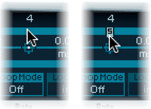 Figure. Vector Envelope Sustain point.