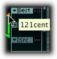Figure. Modulation Router maximum Intensity slider.