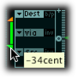 Figure. Modulation Router minimum Intensity slider.