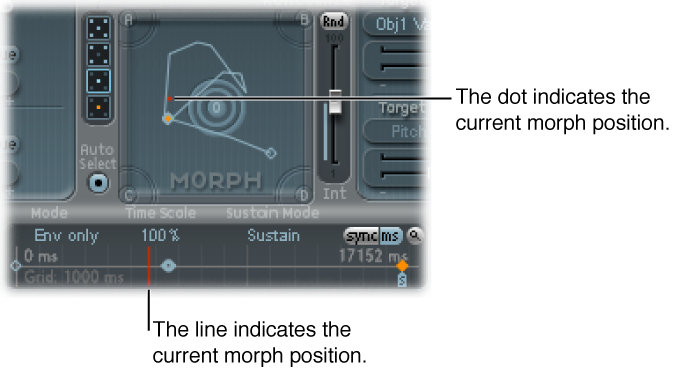 Figure. Morph Pad and timeline.