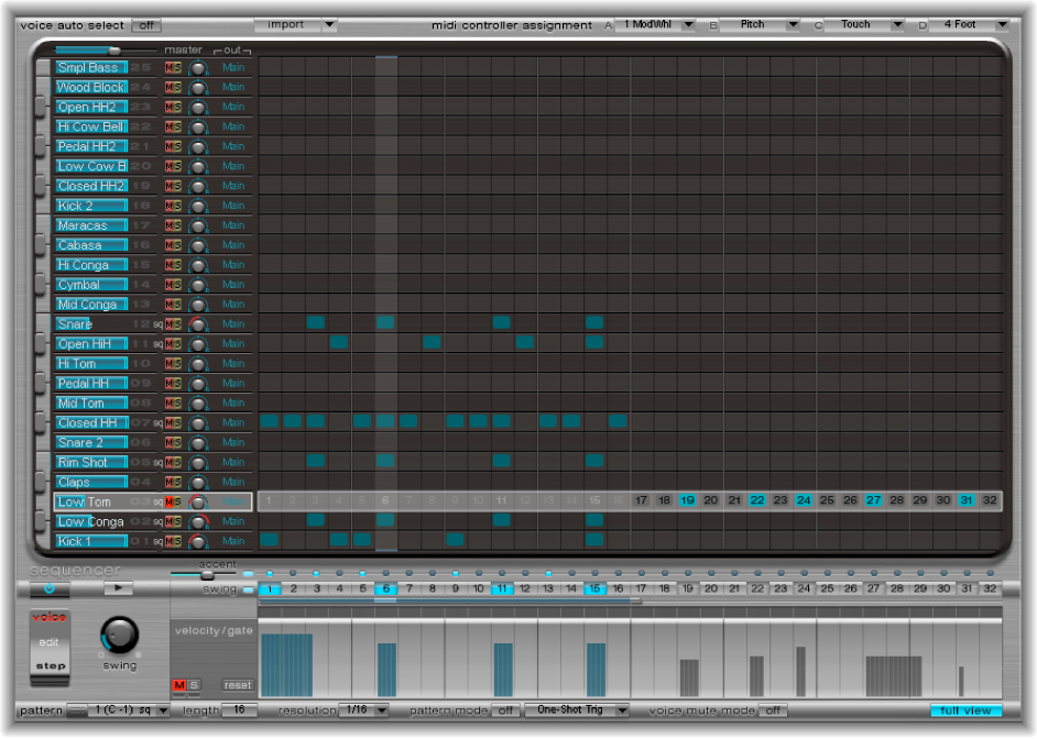 Figure. Step Sequencer full view.