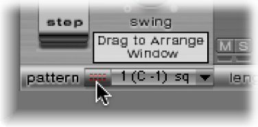 Figure. “Drag to Arrange Window” button.