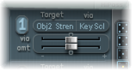 Figure. LFO modulation sliders.