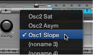 Figure. Offset pop-up menu.