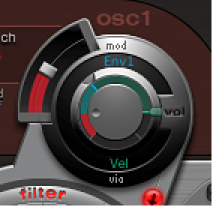 Figure. Oscillator volume adjustment.