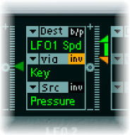 Figure. Modulation Router “Inv” button.