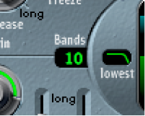 Figure. EVOC 20 Polysynth Bands field.