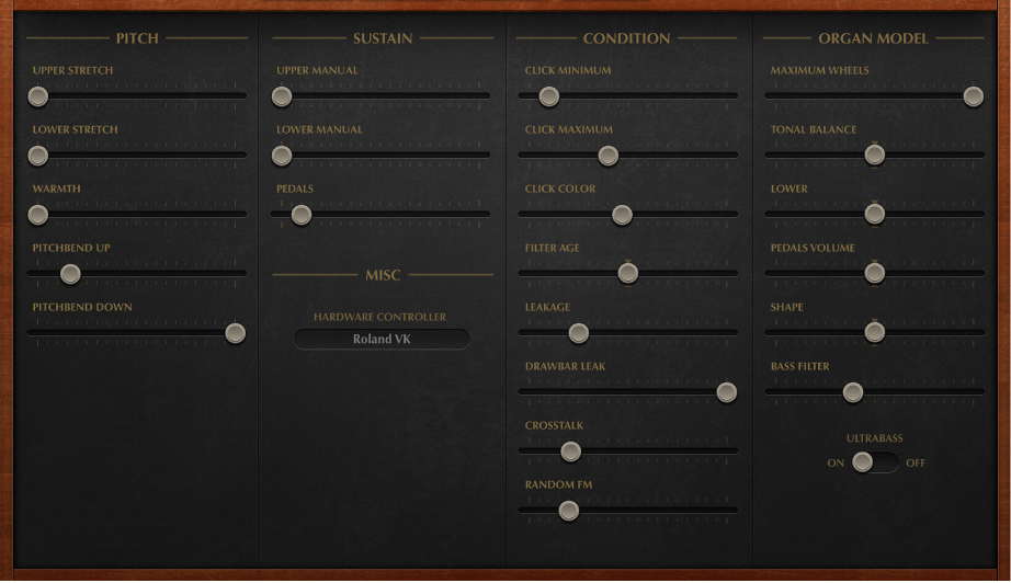 Figure. Vintage B3 Expert window parameters.