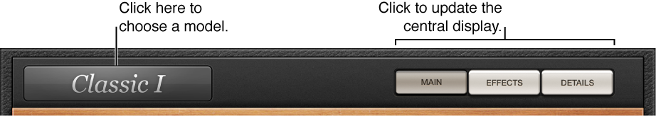 Figure. Vintage Clav Control bar.