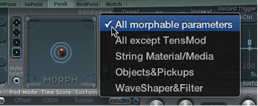 Figure. Randomize shortcut menu.