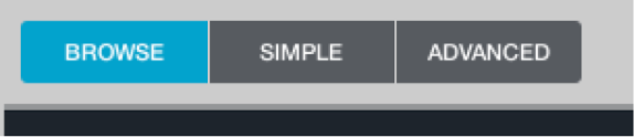 Figure. Browse, Simple, and Advanced buttons.