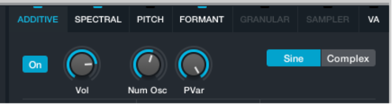 Figure. Additive element parameters.