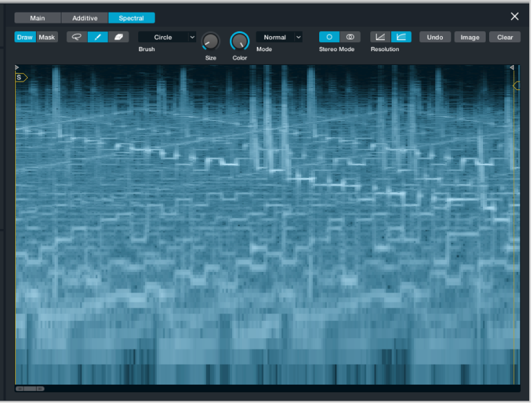 Figure. Spectral editor window.