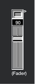 Figure. Vertical/Mute fader.