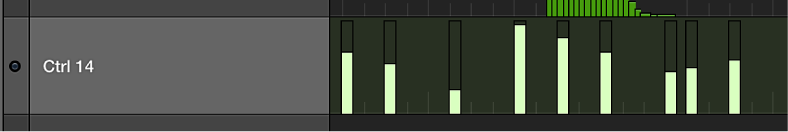 Figure. Pointing to the name column of a lane.