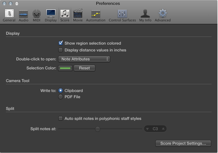 Figure. Score preferences.