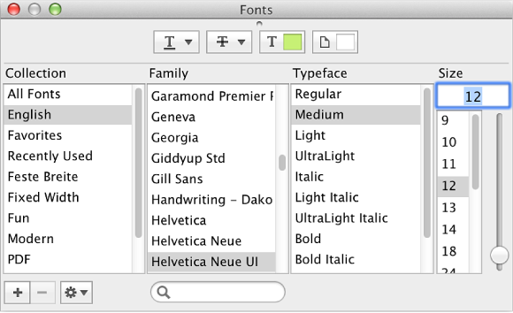 Figure. Marker text Font window.