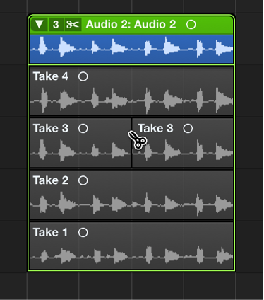 Figure. Cutting a take.