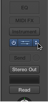 Figure. Pointing to the pull-down arrows at the right of the slot.