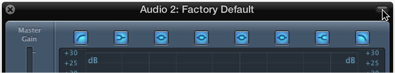 Figure. Pointing to the icon at the top-right corner of the plug-in window.
