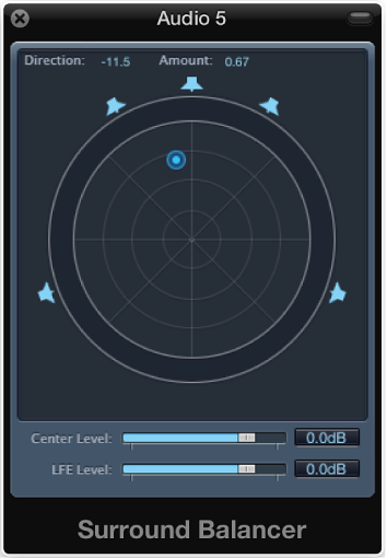 Figure. Surround Balancer window.