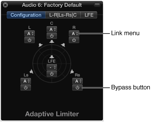 Figure. Configuration tab of multichannel plug-in.