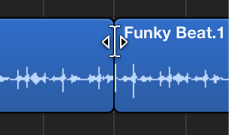 Figure. Tracks area showing Junction tool between two regions.