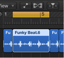 Figure. Region split by locator positions in the Tracks area.