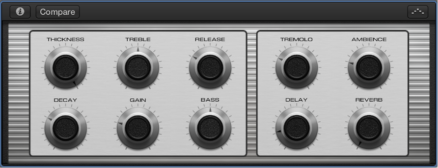 Figure. Smart Controls pane open, showing screen controls and menu bar