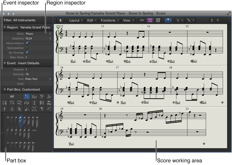 Figure. The Score Editor.