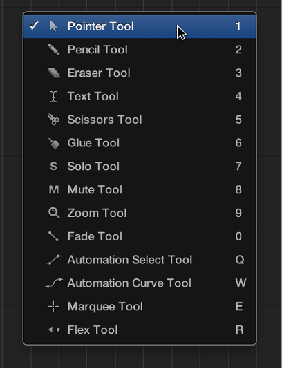 Figure. Open Tool menu.