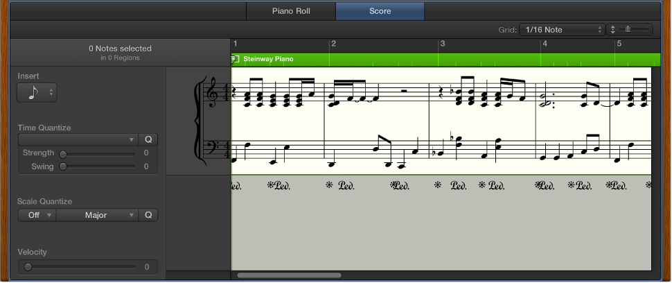 Figure. The Score Editor.