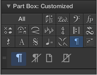 Figure. Page and line break symbols in the Part box.