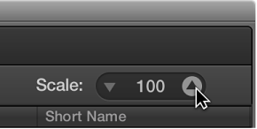 Figure. Scale parameter in the Score Set window.