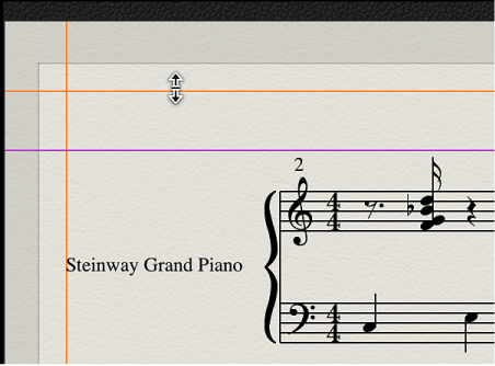 Figure. Page view showing print view and margins.