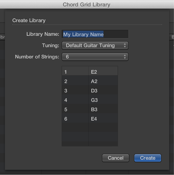 Figure. Create Library dialog.