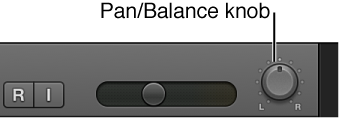 Figure. Track Pan/Balance knob.