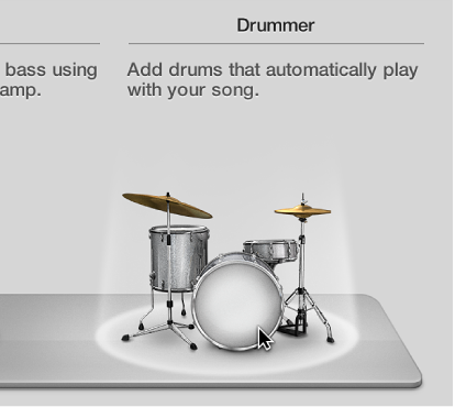 Figure. Drummer icon in the New Tracks dialog.