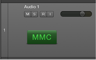Figure. Arrange track showing instrument with tape deck icon.